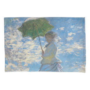 Housse D'oreillers Claude Monet - La Promenade, Femme avec un Parasol