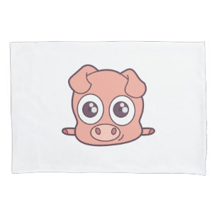 Housse D'oreillers Clipart mignon de porc