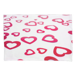 Housse D'oreillers Coeurs rouges