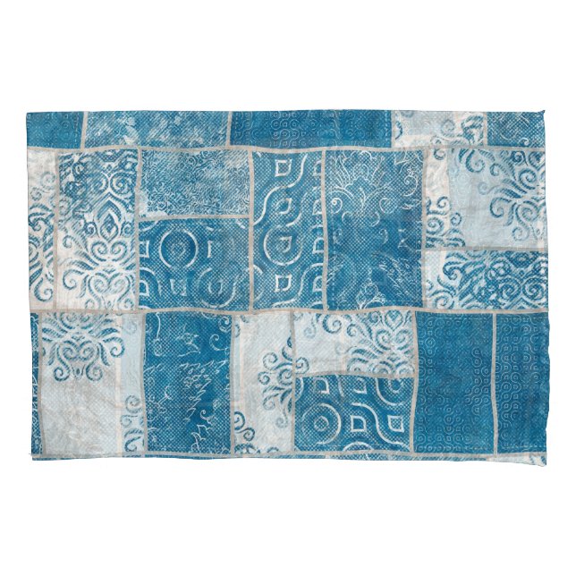 Housse D'oreillers Collage de patchwork : Mélange de Motif de surface (devant)