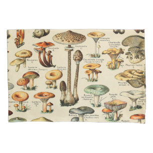 Housse D'oreillers Collection de champignons 