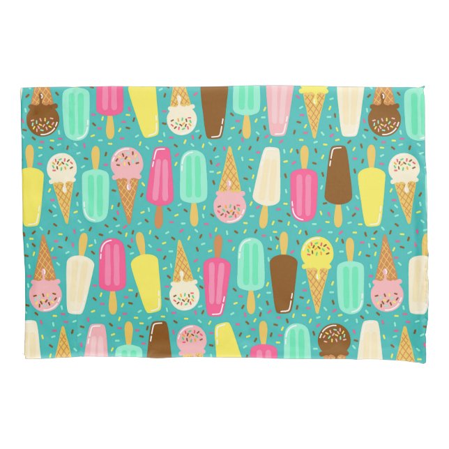 Housse D'oreillers Colorful Ice Cream Pattern Summer  (devant)