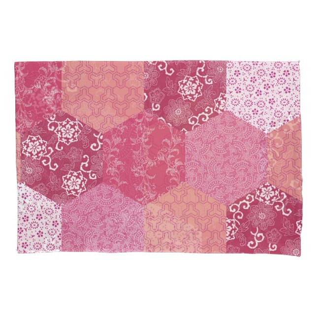 Housse D'oreillers Conception de Motif de Patchwork de style japonais (devant)