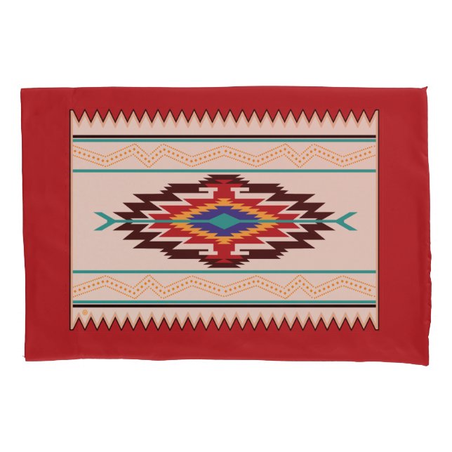 Housse D'oreillers Conception des couvertures Navajo (devant)