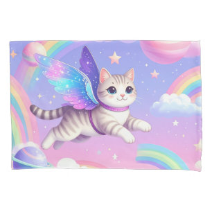 Housse D'oreillers Conception d'espace mignon arc-en-ciel – Planètes 