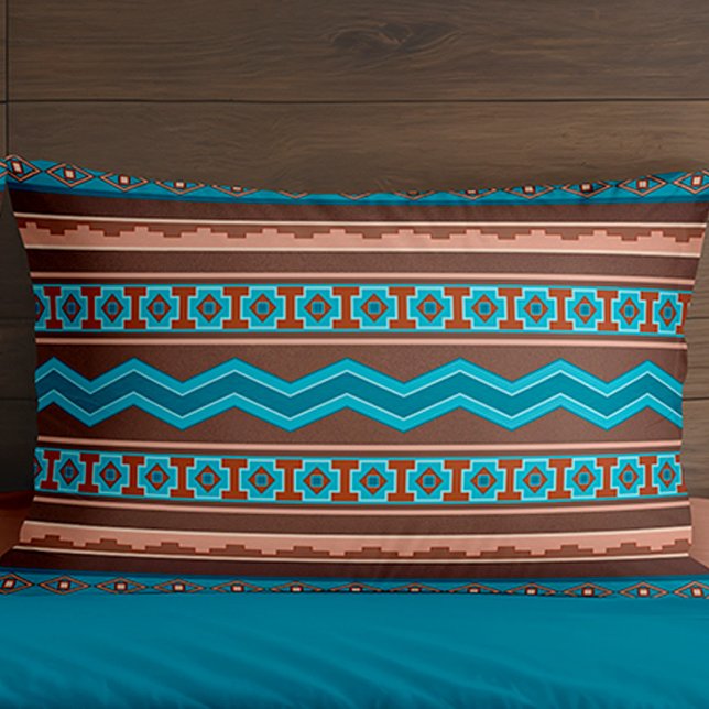 Housse D'oreillers Conception Géométrique de Cameron Gorge de Style S (Customizable Southwest Style Geometric Cameron Design Pillow Cases. Matching Duvets Sold Seperately)