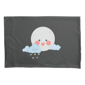 Housse D'oreillers Conception mignonne de lune et de nuage