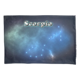 Housse D'oreillers constellation de scorpion