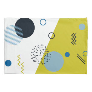 Housse D'oreillers Cool, tendance, moderne, vert Memphis