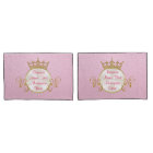 Coque Coussin à princesse rose personnalisée ou 1