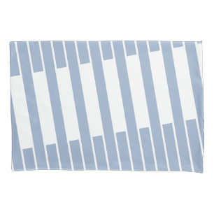 Housse D'oreillers Coque coussin blanc et bleu