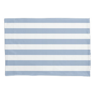 Housse D'oreillers Coque coussin blanc et bleu