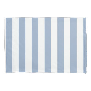 Housse D'oreillers Coque coussin blanc et bleu