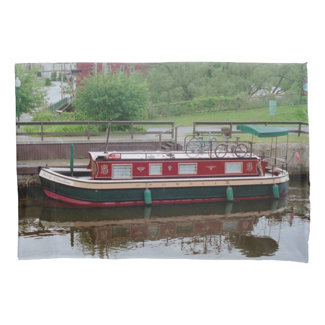 Housse D'oreillers Coque coussin de bateau du canal Erie (devant)