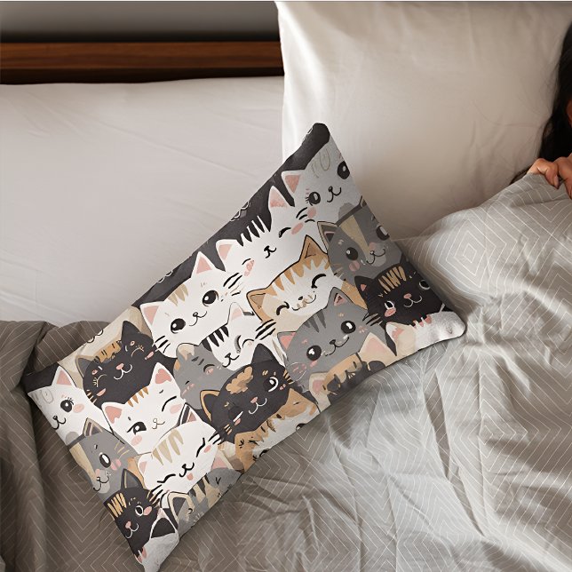 Housse D'oreillers Coque Coussin de chat Joueur (Créateur téléchargé)