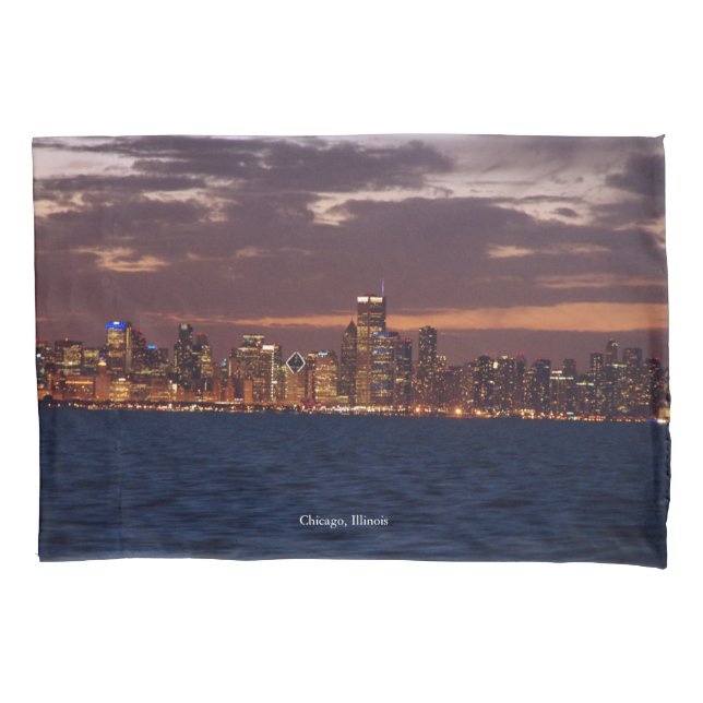 Housse D'oreillers Coque coussin de Chicago Skyline (devant)