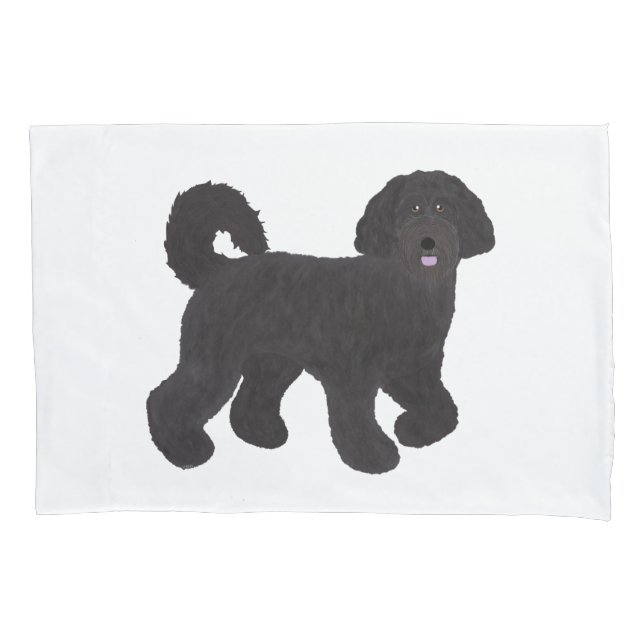 Housse D'oreillers Coque Coussin de Labradoodle (devant)