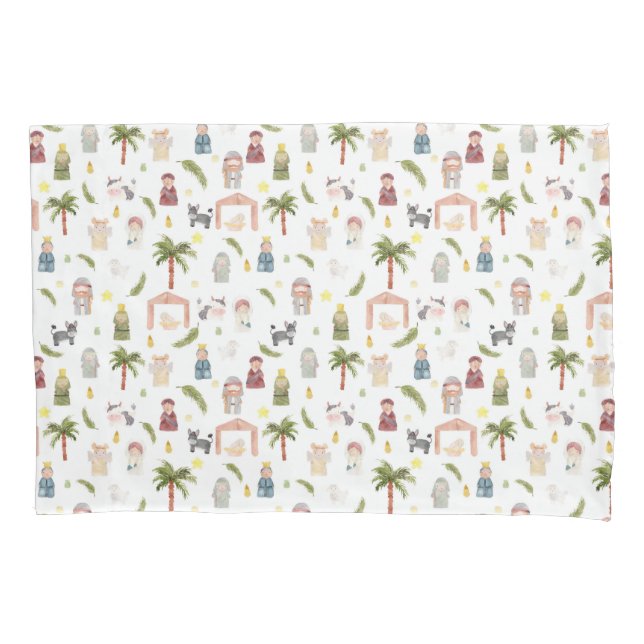 Housse D'oreillers Coque Coussin de Noël de la Nativité (devant)