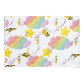 Housse D'oreillers Coque coussin de nuit avec des éléments amusants p