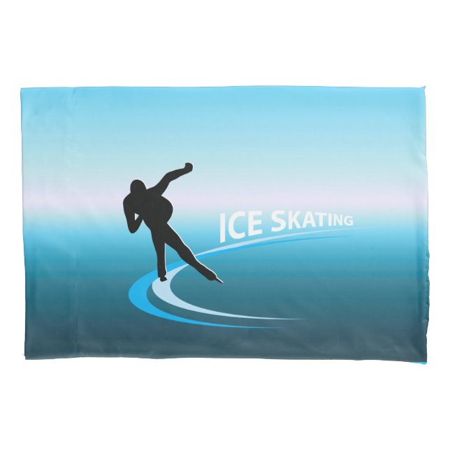 Housse D'oreillers Coque Coussin de patinage sur glace (devant)