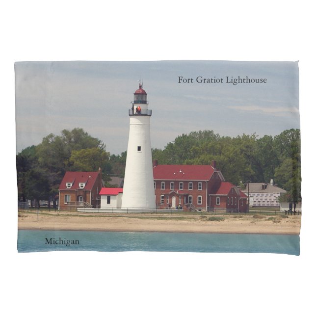 Housse D'oreillers Coque coussin du phare de Fort Gratiot (devant)