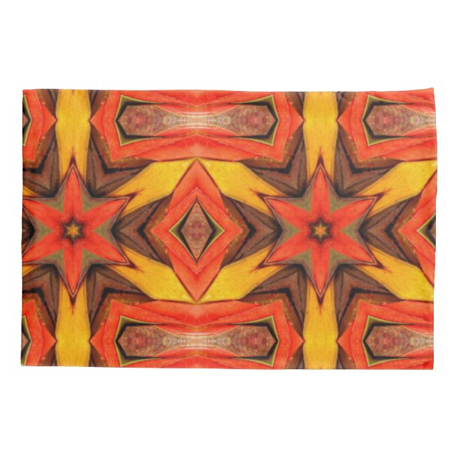 Housse D'oreillers Coque coussin jaune rouge orange (Dos)