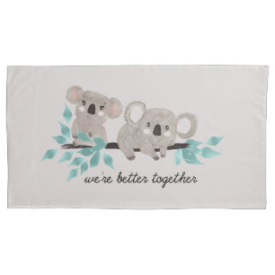 Housse D'oreillers Coque Coussin Koala Bear Water Color