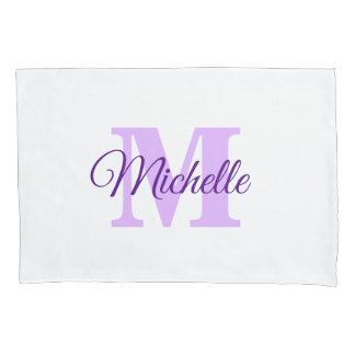 Housse D'oreillers Coque Coussin personnalisé Monogramme