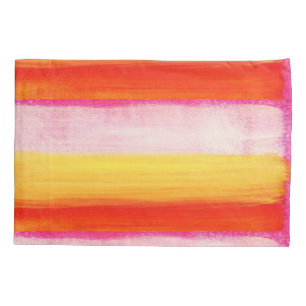 Housse D'oreillers Coque coussin rouge jaune