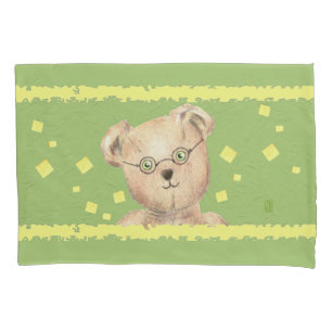 Housse D'oreillers Coque Coussin standard Nounours aux yeux verts