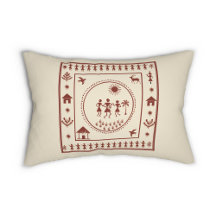 Coque Coussin traditionnel Warli