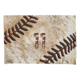 Housse D'oreillers Coque Coussin Vintage de baseball, numéro Jersey