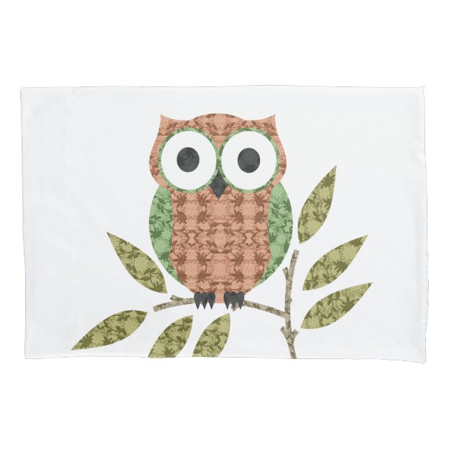 Housse D'oreillers Coque de Coussin de Chouette Hoot (devant)