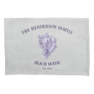 Housse D'oreillers Coque de Coussin de conch violet