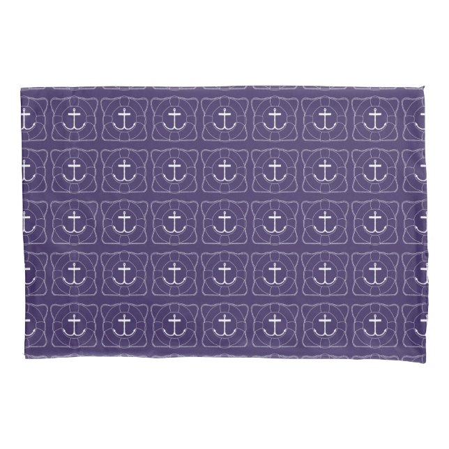 Housse D'oreillers Coque Life Saver/Coussin d'Ancres (impression Lite (devant)