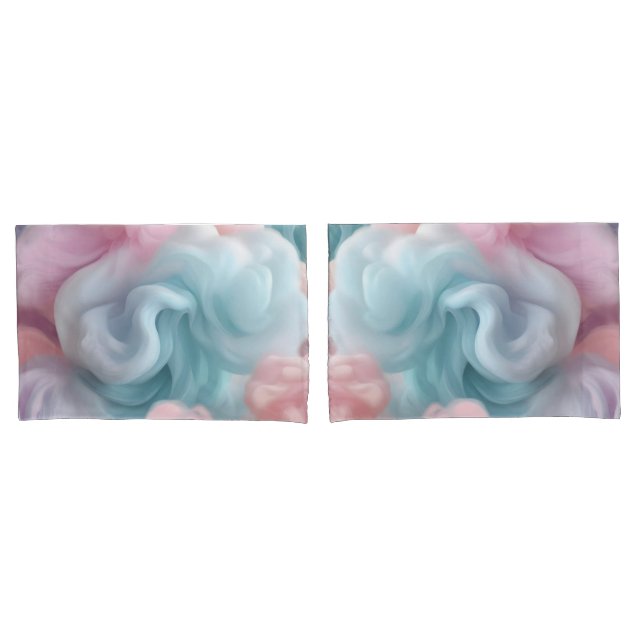 Housse D'oreillers Coton Candy Pastel (devant-Set)