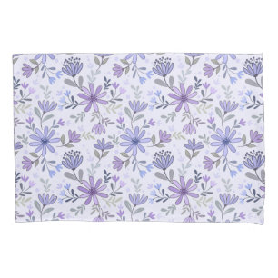 Housse D'oreillers Coussin Coque  Fleurs dessinées à la main