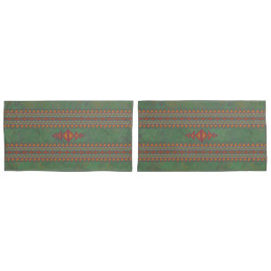 Housse D'oreillers Coussin de conception géométrique vert Sagebrush s
