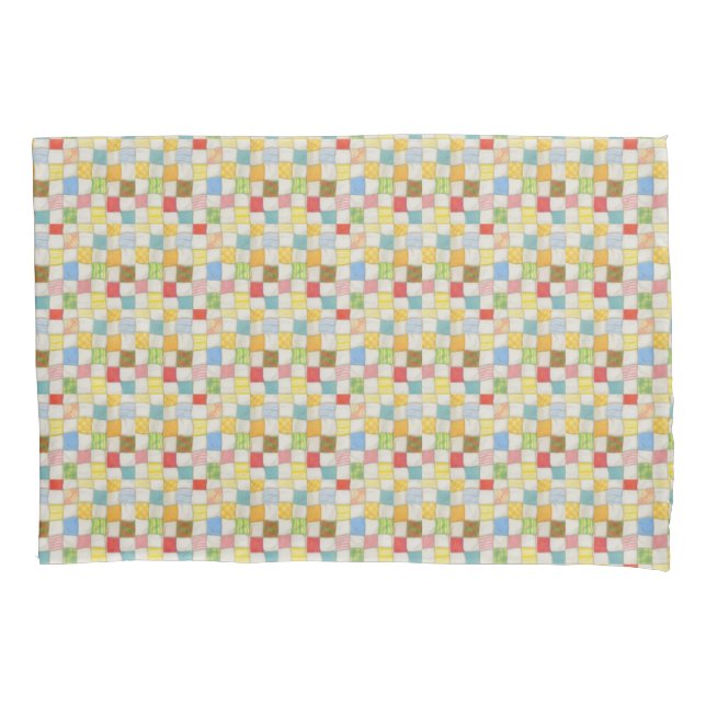 Housse D'oreillers CRAZY QUILT Pillowcase (devant)