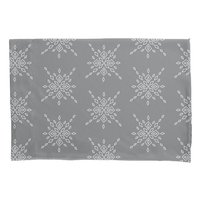 Housse D'oreillers Crystalized Snowflake (devant)