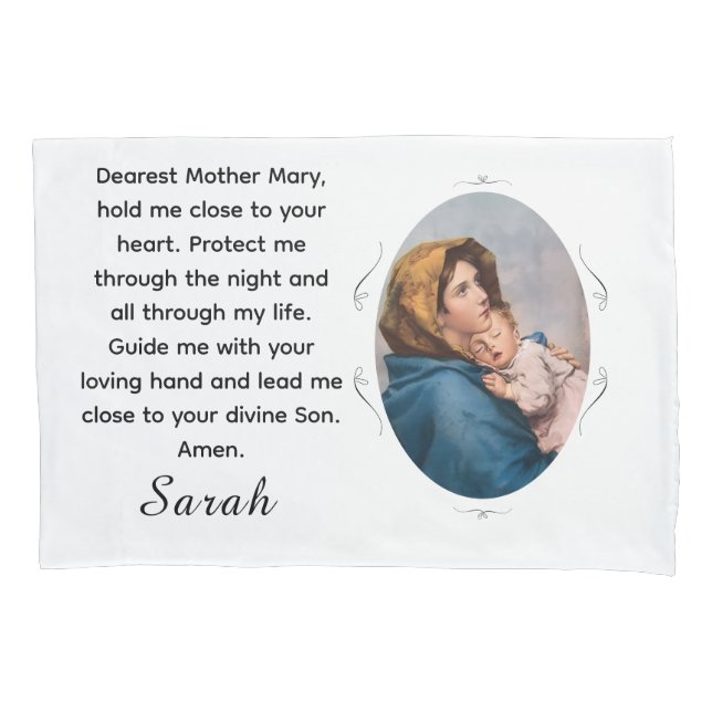 Housse D'oreillers Customizable Blessed Mother (devant)