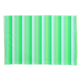 Housse D'oreillers Cute aqua green stripes