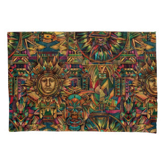 Housse D'oreillers Cyan Artistique "Emblème Historique Vibrant" Pillo