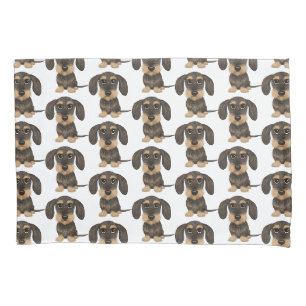 Housse D'oreillers Dachshund À poils durs  Teckel Chien mignon