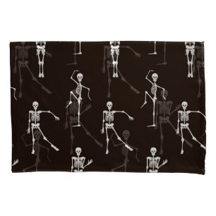 Housse D'oreillers Dancing Skeletons : Arrière - plan Quirky sans Sea