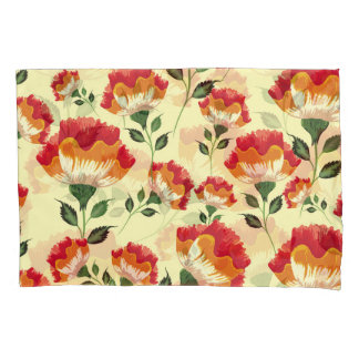 Housse D'oreillers Décor fleuri et motif sans charme.