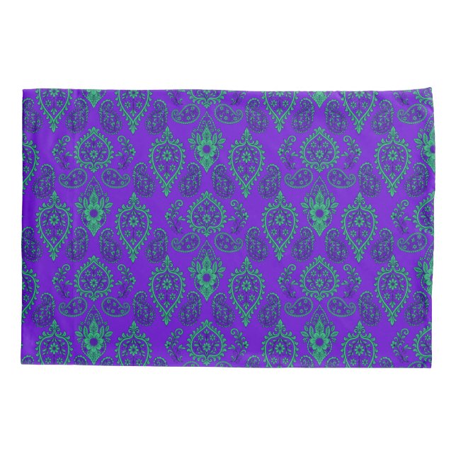 Housse D'oreillers Design Paisley Ornate Bijoux (Dos)