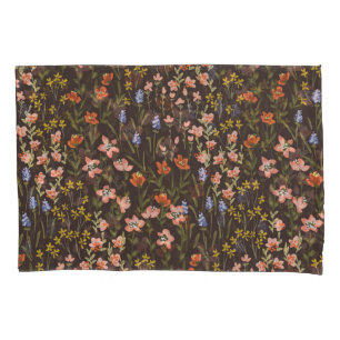 Housse D'oreillers Ditsy Flowers : Vintage Mille-Fleur Motif