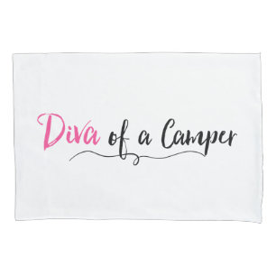 Housse D'oreillers "Diva of a Camper"