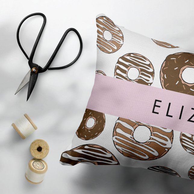 Housse D'oreillers Donuts Au Chocolat, Donuts Au Caramel, Glace, Votr (Créateur téléchargé)